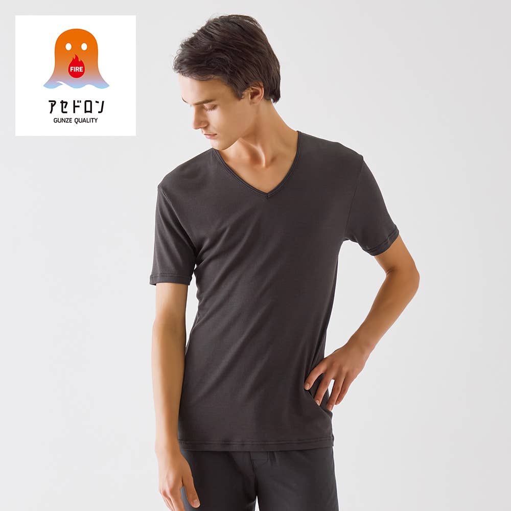 【ファイヤーアセドロン】VネックTシャツ(V首)